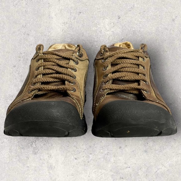 KEEN Cush Briggs II Brown Leather Non-Marking Anti-Slip Shoes Size 8 Walking - Picture 6 of 13